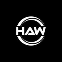 HAW Logo Design, Inspiration for a Unique Identity. Modern Elegance and Creative Design. Watermark Your Success with the Striking this Logo. vector