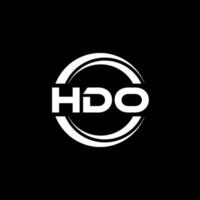 HDO Logo Design, Inspiration for a Unique Identity. Modern Elegance and Creative Design. Watermark Your Success with the Striking this Logo. vector