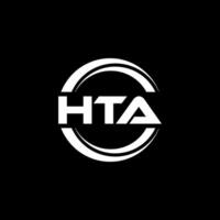 HTA Logo Design, Inspiration for a Unique Identity. Modern Elegance and Creative Design. Watermark Your Success with the Striking this Logo. vector