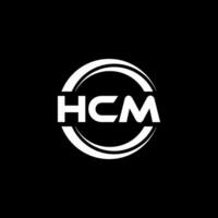 hcm logo diseño, inspiración para un único identidad. moderno elegancia y creativo diseño. filigrana tu éxito con el sorprendentes esta logo. vector