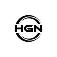 hgn logo diseño, inspiración para un único identidad. moderno elegancia y creativo diseño. filigrana tu éxito con el sorprendentes esta logo. vector