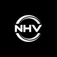 nhv logo diseño, inspiración para un único identidad. moderno elegancia y creativo diseño. filigrana tu éxito con el sorprendentes esta logo. vector