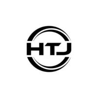 HTJ Logo Design, Inspiration for a Unique Identity. Modern Elegance and Creative Design. Watermark Your Success with the Striking this Logo. vector