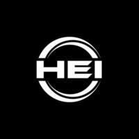 HEI Logo Design, Inspiration for a Unique Identity. Modern Elegance and Creative Design. Watermark Your Success with the Striking this Logo. vector