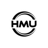 HMU Logo Design, Inspiration for a Unique Identity. Modern Elegance and Creative Design. Watermark Your Success with the Striking this Logo. vector