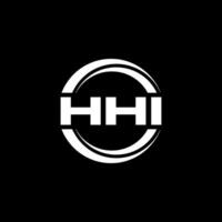 HHI Logo Design, Inspiration for a Unique Identity. Modern Elegance and Creative Design. Watermark Your Success with the Striking this Logo. vector