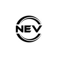 NEV Logo Design, Inspiration for a Unique Identity. Modern Elegance and Creative Design. Watermark Your Success with the Striking this Logo. vector