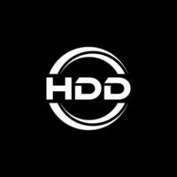 HDD Logo Design, Inspiration for a Unique Identity. Modern Elegance and Creative Design. Watermark Your Success with the Striking this Logo. vector