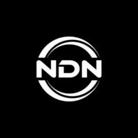 NDN Logo Design, Inspiration for a Unique Identity. Modern Elegance and Creative Design. Watermark Your Success with the Striking this Logo. vector