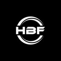 hbf logo diseño, inspiración para un único identidad. moderno elegancia y creativo diseño. filigrana tu éxito con el sorprendentes esta logo. vector