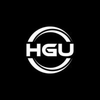 HGU Logo Design, Inspiration for a Unique Identity. Modern Elegance and Creative Design. Watermark Your Success with the Striking this Logo. vector