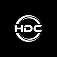 hdc logo diseño, inspiración para un único identidad. moderno elegancia y creativo diseño. filigrana tu éxito con el sorprendentes esta logo. vector
