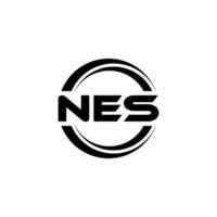 NES Logo Design, Inspiration for a Unique Identity. Modern Elegance and Creative Design. Watermark Your Success with the Striking this Logo. vector