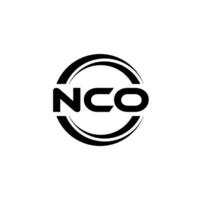 NCO Logo Design, Inspiration for a Unique Identity. Modern Elegance and Creative Design. Watermark Your Success with the Striking this Logo. vector