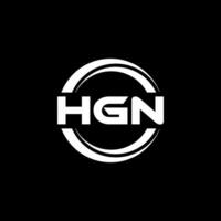 hgn logo diseño, inspiración para un único identidad. moderno elegancia y creativo diseño. filigrana tu éxito con el sorprendentes esta logo. vector