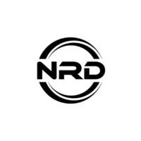 NRD Logo Design, Inspiration for a Unique Identity. Modern Elegance and Creative Design. Watermark Your Success with the Striking this Logo. vector