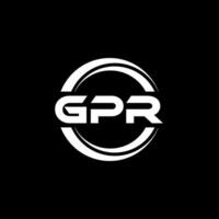 gpr logo diseño, inspiración para un único identidad. moderno elegancia y creativo diseño. filigrana tu éxito con el sorprendentes esta logo. vector