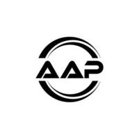 aap logo diseño, inspiración para un único identidad. moderno elegancia y creativo diseño. filigrana tu éxito con el sorprendentes esta logo. vector