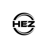 HEZ Logo Design, Inspiration for a Unique Identity. Modern Elegance and Creative Design. Watermark Your Success with the Striking this Logo. vector
