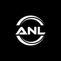 ANL Logo Design, Inspiration for a Unique Identity. Modern Elegance and Creative Design. Watermark Your Success with the Striking this Logo. vector