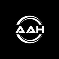 AAH Logo Design, Inspiration for a Unique Identity. Modern Elegance and Creative Design. Watermark Your Success with the Striking this Logo. vector