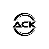 ack logo diseño, inspiración para un único identidad. moderno elegancia y creativo diseño. filigrana tu éxito con el sorprendentes esta logo. vector