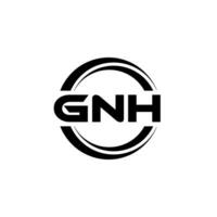 gnh logo diseño, inspiración para un único identidad. moderno elegancia y creativo diseño. filigrana tu éxito con el sorprendentes esta logo. vector