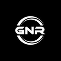 GNR Logo Design, Inspiration for a Unique Identity. Modern Elegance and Creative Design. Watermark Your Success with the Striking this Logo. vector