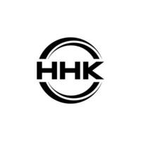 hhk logo diseño, inspiración para un único identidad. moderno elegancia y creativo diseño. filigrana tu éxito con el sorprendentes esta logo. vector