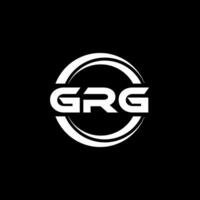 GRG Logo Design, Inspiration for a Unique Identity. Modern Elegance and Creative Design. Watermark Your Success with the Striking this Logo. vector