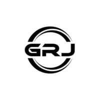 GRJ Logo Design, Inspiration for a Unique Identity. Modern Elegance and Creative Design. Watermark Your Success with the Striking this Logo. vector