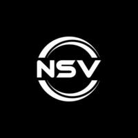 NSV Logo Design, Inspiration for a Unique Identity. Modern Elegance and Creative Design. Watermark Your Success with the Striking this Logo. vector
