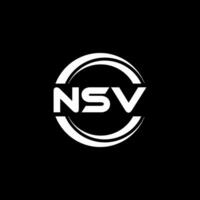 NSV Logo Design, Inspiration for a Unique Identity. Modern Elegance and Creative Design. Watermark Your Success with the Striking this Logo. vector