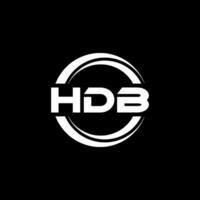 HDB Logo Design, Inspiration for a Unique Identity. Modern Elegance and Creative Design. Watermark Your Success with the Striking this Logo. vector