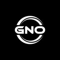 GNO Logo Design, Inspiration for a Unique Identity. Modern Elegance and Creative Design. Watermark Your Success with the Striking this Logo. vector