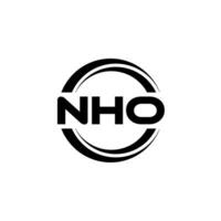 NHO Logo Design, Inspiration for a Unique Identity. Modern Elegance and Creative Design. Watermark Your Success with the Striking this Logo. vector