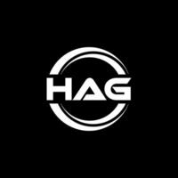 HAG Logo Design, Inspiration for a Unique Identity. Modern Elegance and Creative Design. Watermark Your Success with the Striking this Logo. vector