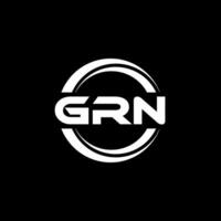GRN Logo Design, Inspiration for a Unique Identity. Modern Elegance and Creative Design. Watermark Your Success with the Striking this Logo. vector