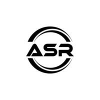 ASR Logo Design, Inspiration for a Unique Identity. Modern Elegance and Creative Design. Watermark Your Success with the Striking this Logo. vector