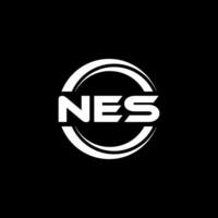 NES Logo Design, Inspiration for a Unique Identity. Modern Elegance and Creative Design. Watermark Your Success with the Striking this Logo. vector