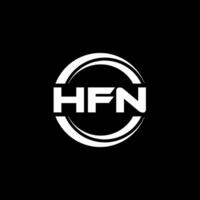 hfn logo diseño, inspiración para un único identidad. moderno elegancia y creativo diseño. filigrana tu éxito con el sorprendentes esta logo. vector