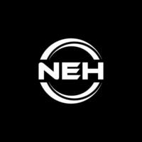 NEH Logo Design, Inspiration for a Unique Identity. Modern Elegance and Creative Design. Watermark Your Success with the Striking this Logo. vector