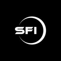 SFI Logo Design, Inspiration for a Unique Identity. Modern Elegance and Creative Design. Watermark Your Success with the Striking this Logo. vector