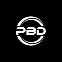 PBD Logo Design, Inspiration for a Unique Identity. Modern Elegance and Creative Design. Watermark Your Success with the Striking this Logo. vector