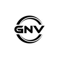 gnv logo diseño, inspiración para un único identidad. moderno elegancia y creativo diseño. filigrana tu éxito con el sorprendentes esta logo. vector