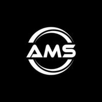 AMS Logo Design, Inspiration for a Unique Identity. Modern Elegance and Creative Design. Watermark Your Success with the Striking this Logo. vector