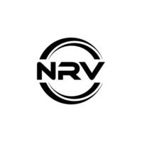 NRV logo diseño, inspiración para un único identidad. moderno elegancia y creativo diseño. filigrana tu éxito con el sorprendentes esta logo. vector