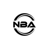 nba logo diseño, inspiración para un único identidad. moderno elegancia y creativo diseño. filigrana tu éxito con el sorprendentes esta logo. vector