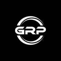 GRP Logo Design, Inspiration for a Unique Identity. Modern Elegance and Creative Design. Watermark Your Success with the Striking this Logo. vector