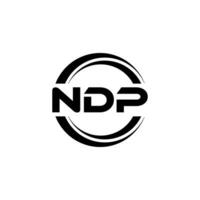 NDP Logo Design, Inspiration for a Unique Identity. Modern Elegance and Creative Design. Watermark Your Success with the Striking this Logo. vector